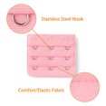 thumbnail image 4 of INSPIRE CHIC Rallonges de Soutien-Gorge pour Femmes à 3 Crochets 3 Rangées Bretelle de Soutien-Gorge Extensible Boucle Crochets Bande de Soutien-Gorge Rose 5, 4 of 5