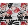 thumbnail image 4 of oneOone Polyester Lycra Red Fabric Triangle Geometric Sewing Craft Projects Fabric Prints By Yard 56 Inch Wide, 4 of 4