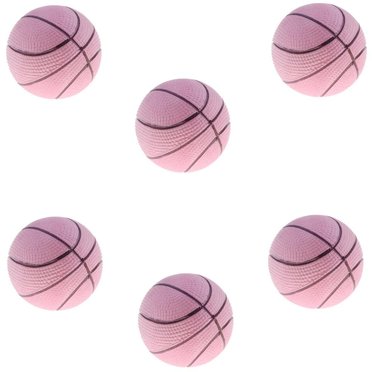 Estbridg 6-Pack of Bouncy Ball Ball Mini Basketball Sensory Toy BPAfree Blue