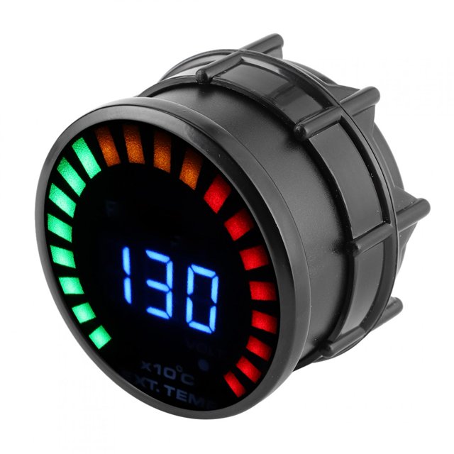 Led Temp Gauge 2in 52mm Exhaust Gas Temp Gauge LED EGT Digital Meter For 12Volt Gasoline Vehicle