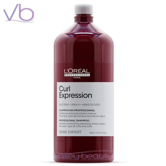 L’Oreal Curl Expression Moisturizing Shampoo | Gentle Cream Cleanser for Curly, Coily and Wavy Hair, 1500ml