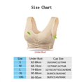 thumbnail image 4 of Women Front Cross Adjustable Side Buckle Lace Vest Wireless Sport Bra, 4 of 5