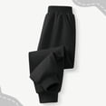 thumbnail image 4 of Winter Pants for Girls Children's Winter Solid Color Elastic Waist Slim Sports Sweatpants Long Pants, 4 of 5
