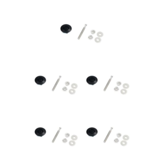 Ruiboury Lightweight Hood Lock For Car Modification Security Sleek Affordable black DP16-32 5Set