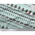 thumbnail image 2 of Soimoi Green Moss Georgette Fabric Tribal African Print Fabric by Yard 42 Inch Wide, 2 of 3