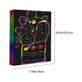 thumbnail image 3 of M Large Scratch Art Notebook With 50 Pages And Wooden Tools, Kids Craft Kit For Creative Drawing, Ideal For Travel And Family Activities, 3 of 9