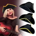 thumbnail image 2 of YSABOXY TRICORN HAT PARTY CARIBBEAN PIRATE ADULTS FANCY DRESS '(, 2 of 5