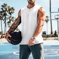 thumbnail image 4 of JDQJBZ Men's Tank Undershirts Summer Knit Muscle Sleeveless Tops Button Crew Neck, 4 of 4