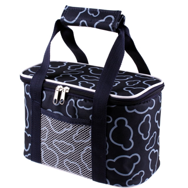 SuoKom Lunch Sac à Femmes Étanche Réutilisable Isolé Glacière Sac à Lunch - Bureau Travail École Pique-Nique Randonnée Boîte à Lunch Taille Haute en Liquidation