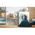 thumbnail image 2 of Ahgly Company Tapis Rectangulaire Lavable en Machine Intérieur Transitionnel Bleu, 4 Pieds x 6 Pieds, 2 of 7