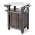 thumbnail image 1 of Keter Unity Chariot de Bar de Grillade de Patio de 40 Gal avec Dessus en Acier Inoxydable, Brun, 1 of 12