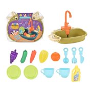 Kitchen Kids Mini Water Dispenser Electric Dishwasher Pretend Play House Games Role Playing Food Summer Kitchen Toys For Girls