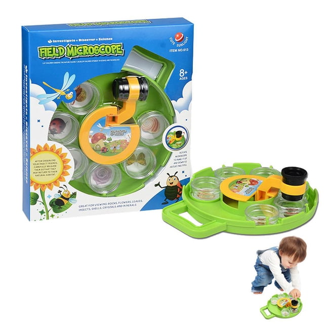 Capteur d'Insectes Loupe d'Insectes Jouets Scientifiques pour Enfants pour l'Exploration de la Nature Microscope Loupe d'Insectes pour Enfants Jouets Éducatifs Là