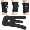 thumbnail image 3 of TOPINCN Black Breathable Knee Support Brace Adjustable Hook and Loop Straps Compression Sleeve, Knee Support, Knee Pads Brace, 3 of 7