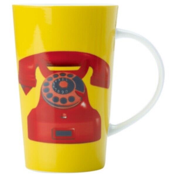 Christopher Vine for Maxwell & Williams MV0024GB Conical Red Phone Dial Mug
