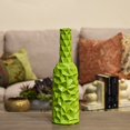 thumbnail image 2 of Urban Trends Collection 24437 Ceramic Round Bottle Vase With Wrinkled Sides, Medium - Green, 2 of 2