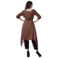 thumbnail image 4 of Moomaya Asymmetric Kurti With Pant Indian Tunic Tops Printed Kurti Set For Women, 4 of 6