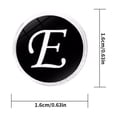 thumbnail image 3 of fastboy 1 Pair Men's Letter Cufflink Wedding Formal Initial Alphabet Stainless Steel Cufflink, Letter E, 3 of 8