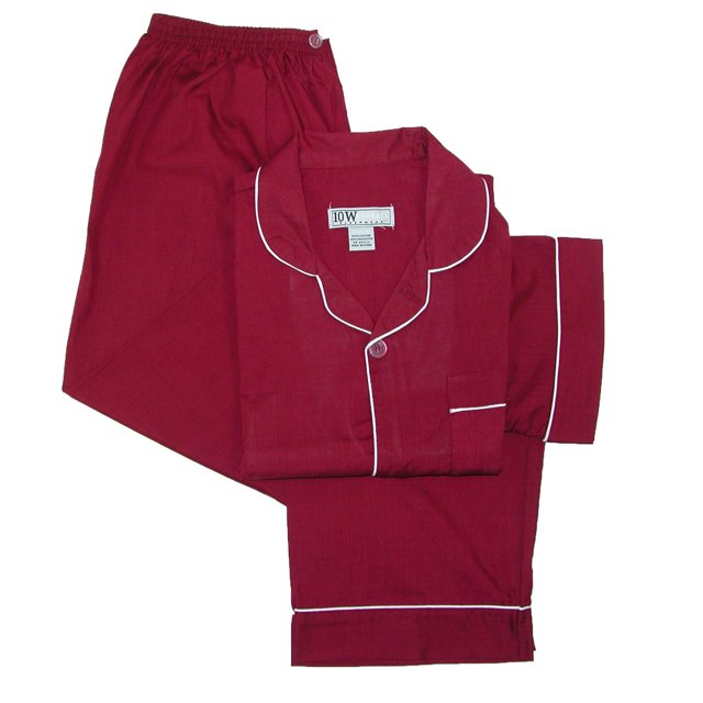 Ten West Apparel Ensemble de Pyjama Uni à Manches Courtes et Jambes Longues (Hommes)