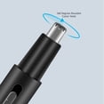 thumbnail image 2 of Electric Nose Hair Trimmer Aluminum Tube Body Arched Cutter Head USB Rechargeable with Eyebrow Trimmer, 2 of 8
