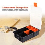 Components Storage Box Components Storage Case Small Parts Tool Box Storage Tool Case Two Layer Plastic Heavy Duty Components Storage Box Case Organizer Small Parts Tool Box
