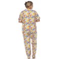 thumbnail image 4 of White Mark Ensemble de Pyjama Tropical à Manches Courtes à Boutons pour Femmes, 4 of 6