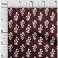 thumbnail image 3 of oneOone Cotton Silk Dark Brown Fabric Block Craft Projects Decor Fabric Printed By The Yard 42 Inch Wide, 3 of 6