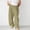 Style3-Green mens pants, variant on Mceream Mens Linen Pants Slim Casual Business Trousers Loose Stretch Elastic Waist Solid Straight Outdoor Sports Pants Pantalones De Hombre De Moda Khaki S