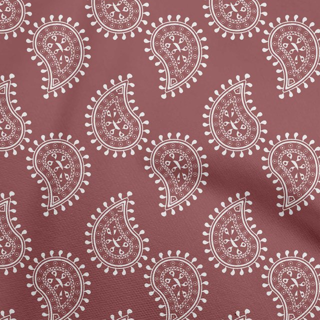 oneOone Rayon Brown Fabric Block Craft Projects Decor Fabric Printed By The Yard 56 Inch Wide