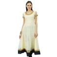 thumbnail image 1 of Bimba Robe Anarkali en Filet Évasé Kurta Kurti Unie Tunique Indienne Vêtements Personnalisés, 1 of 4