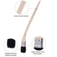 thumbnail image 4 of Unique Bargains 16' Length 1.5' Width Bristle with Long Wood Handle Black Bent Radiator Paint Brush, 4 of 5