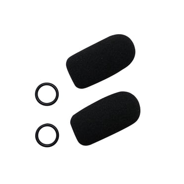 Replacement aviation microphone windscreens for Bose, Lightspeed, David Clark, Crystal Mic (Two (2) Pack Standard Model)