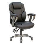 TygerClaw chaise de bureau en cuir bondé à l'arrière