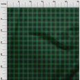 thumbnail image 3 of oneOone Rayon Dark Green Fabric Check Fabric For Sewing Printed Craft Fabric By The Yard 56 Inch Wide, 3 of 4