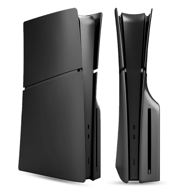 Faceplate For PS5 Slim Disc Edition - ABS Cover Plate Matte Skin, Includes 2 Silicone Controller Covers For Enhanced Protection