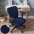 thumbnail image 3 of MesaSe Elastic Office Chair Covers Spandex Stretchable Washable Chair Slipcover Dark Blue, 3 of 6