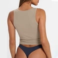 thumbnail image 4 of Timegard Camisoles pour Femmes Été Côtelées à Encolure Carrée Sans Manches Ajustées Courtes Hauts Décontractés pour Sorties, 4 of 6