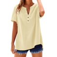 thumbnail image 1 of T-Shirts Femmes Lot Mode Décontractée Col en V Manches Courtes Haut T-Shirt - Hontri, 1 of 5
