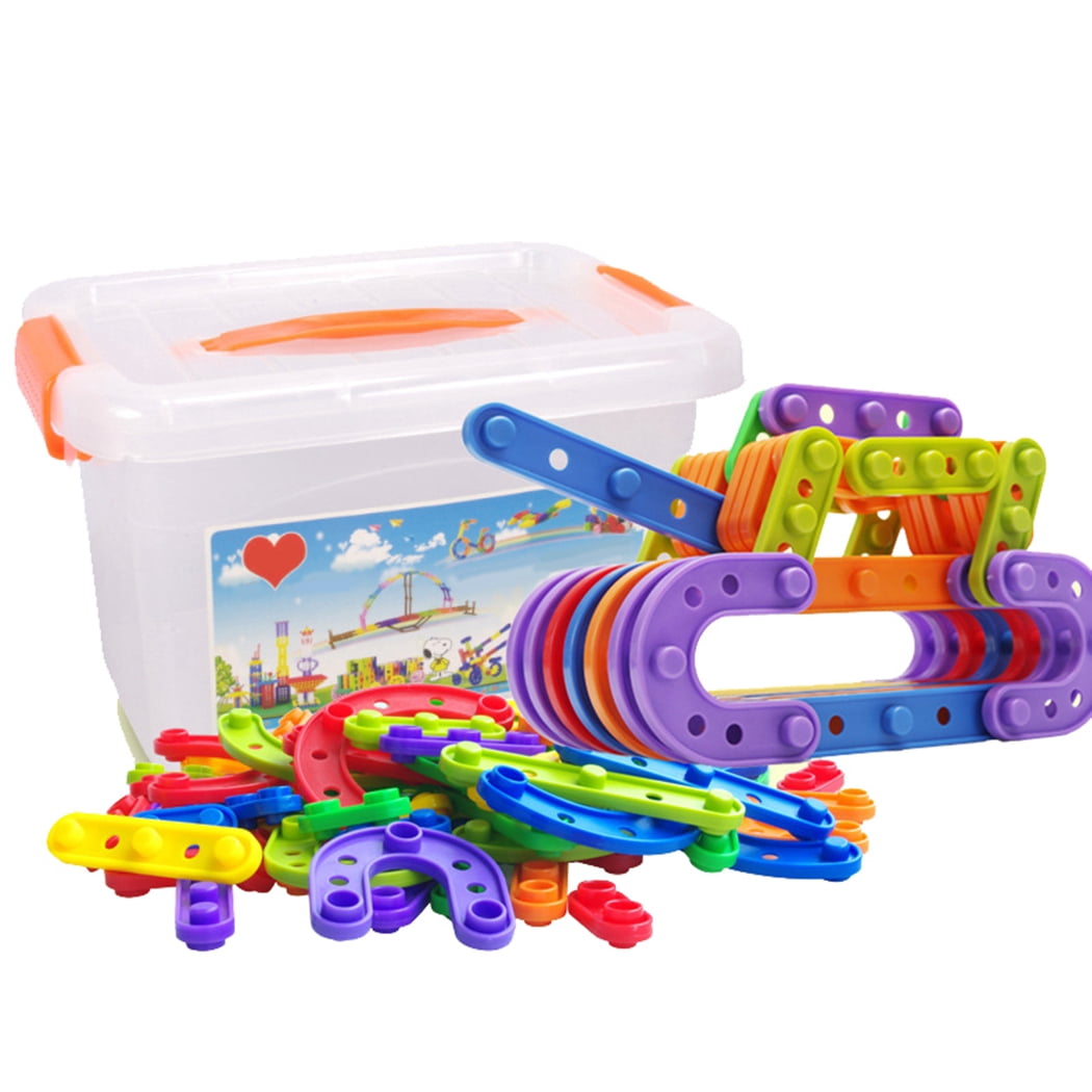 140PCS Toddler Building Toy Assorted Creative Building Block Toy STEM Toy Kit