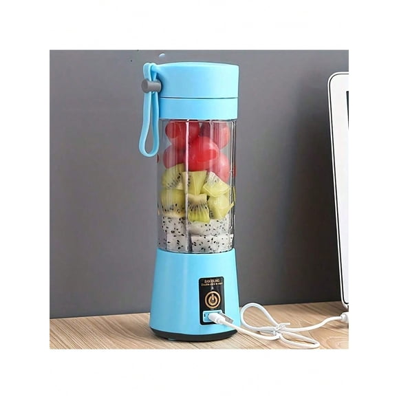 Mélangeur Portable Rechargeable avec Six Lames, pour Smoothies, Shakes et Jus - Parfait pour les Voyages, le Gym et le Bureau
