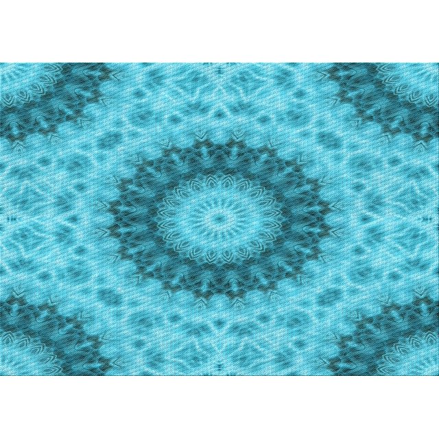 Ahgly Company Machine Washable Indoor Rectangle Transitional Dark Turquoise Green Area Rugs, 2' x 4'