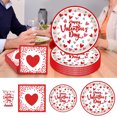 thumbnail image 1 of RKSTN disposable tableware 80pcs Theme Party Tableware Set Disposable Decorative Tableware Paper Set, 1 of 8
