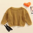 thumbnail image 4 of Nouveau-né Garçon Fille Câble Tricot Pull Pull Enfant Enfant à Manches Longues Col Rond Pull Top, 4 of 7