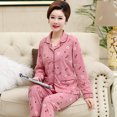 thumbnail image 1 of REDHOTYPE Pyjama de Mère Femmes Printemps et Automne Manches Longues Grande Taille Nouvelle Mode Floral Coton Homewear Set, 1 of 2