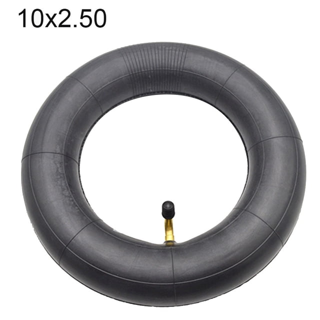LEFU for 10 Inch Electric Scooter Inner Tube - 10X2.50 Inner Tube Replacement for E-Scooters, Thickened Rubber Construction, for Durable Black Design (For Private Land Use Only)