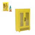 thumbnail image 4 of Dollhouse Refrigerator, Wood Dollhouse Fridge Double Door Safe Simulation Easy To Store Exquisite Workmanship  For 1:12 Dollhouse White,Yellow,Black,Blue,Red, 4 of 8