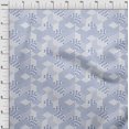 thumbnail image 4 of oneOone Polyester Spandex Light Blue Fabric Geometrical Mix Sewing Craft Projects Fabric Prints By Yard 56 Inch Wide, 4 of 4