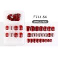 thumbnail image 4 of ziyahi False Nail Wearable Perfect Matching Simple to Wear No Irritating Odor Fake Fingernail Breathable Press Type Adjustable Paster Type 16 Type 6 F741 1Set, 4 of 6