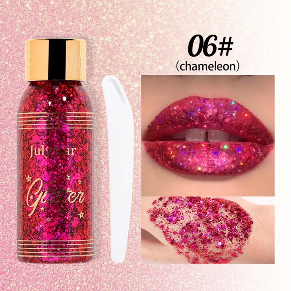Qocolhg jusqu'à 50 % de Rabais Liquidation Soins Personnels et Beauté! Poudre Diamant Brisé Style Explosion Éblouissante Maquillage de Scène Boîte de Nuit Paillettes Oeil 30 ml, Cadeaux pour Femmes