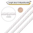 thumbnail image 3 of HAOAN 1Roll 21.9 Yards Genuine Round Leather String Cord 3mm Rope for Saddle Brown Leather String Cord for Making Necklaces Bracelets Braiding Wraps Crafts and Hobby Projects, 3 of 5